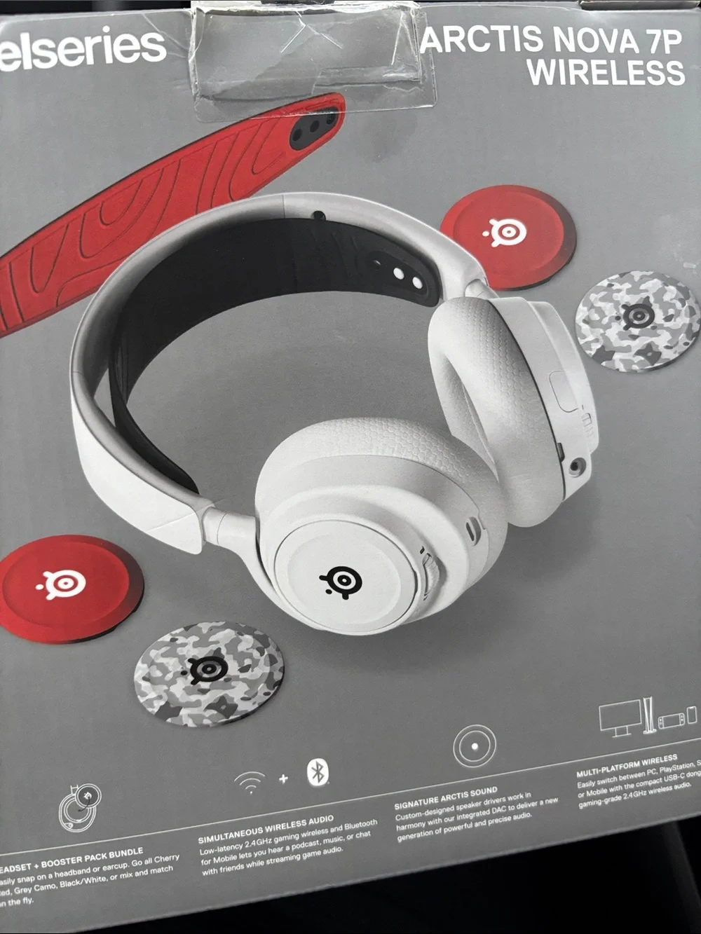 SteelSeries Arctis Nova 7P Wireless Headset - Booster Pack Bundle